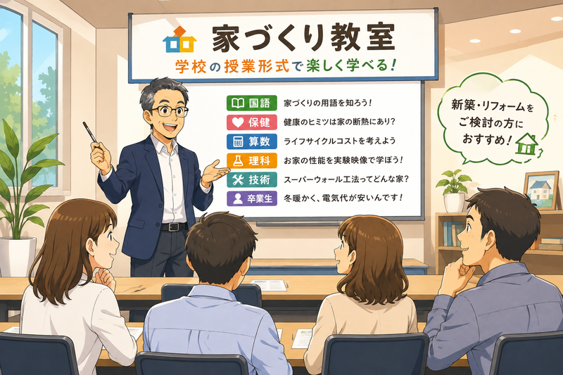 家づくりを楽しく学ぼう！「家づくり教室」開催