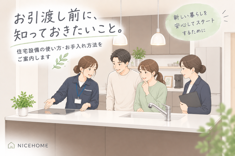 お引渡し前に学ぶ、水回りをきれいに長く使うコツ