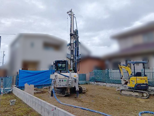 安城市二本木新町D棟レポVol.1　～見えないところが大事！地盤改良を行いました～