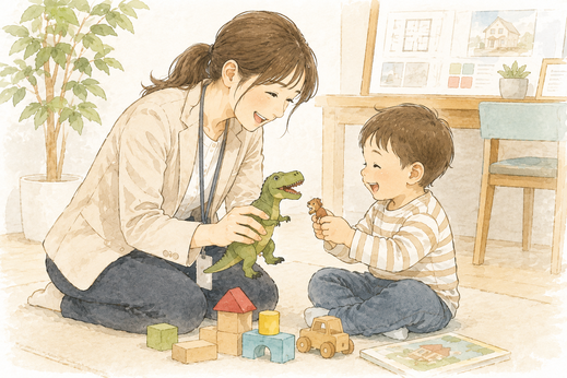 打合せの裏側で、私も遊んでもらっています