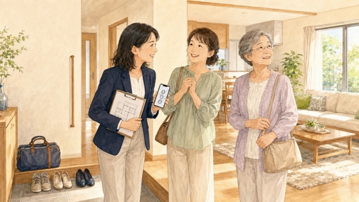 遠方からの住まい探し。親御様のお引越しをお手伝いしました