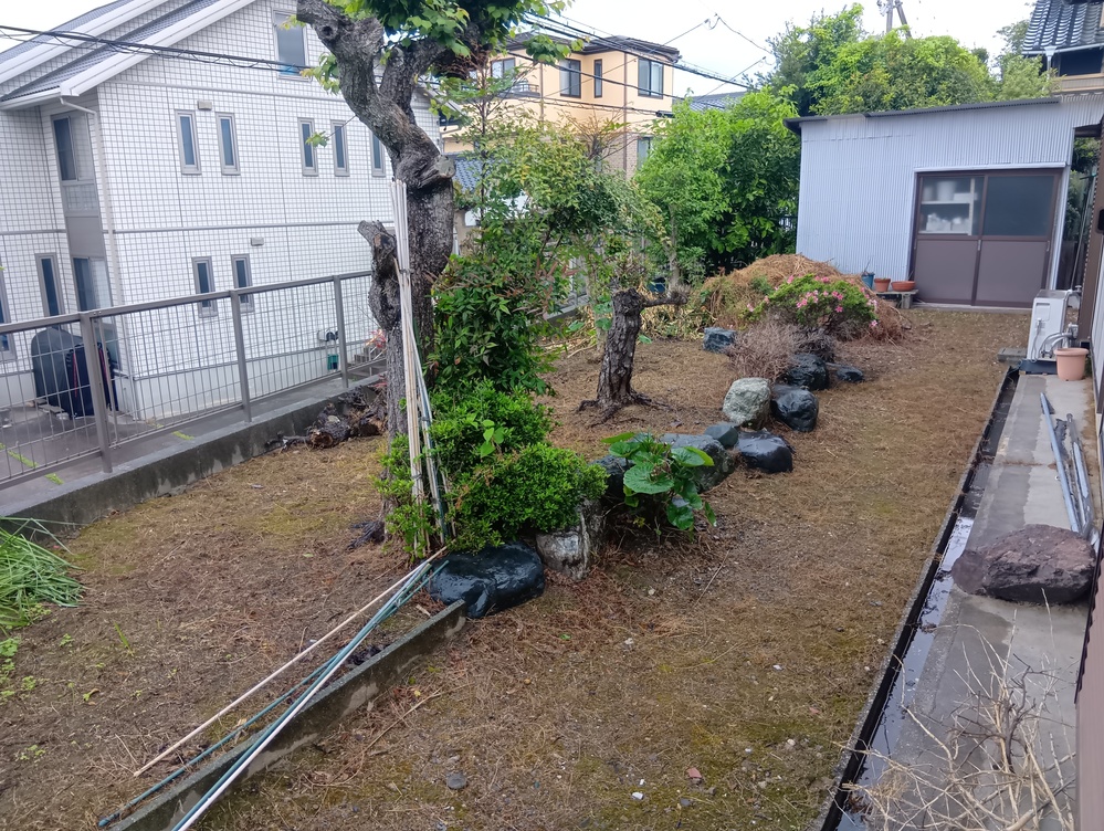 家庭菜園も楽しめるお庭