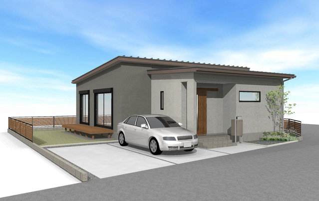 平屋参考プラン│外観イメージ