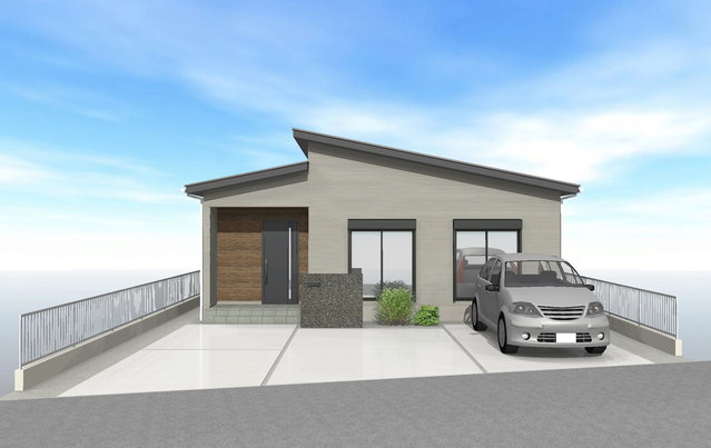 平屋参考プラン│外観イメージ