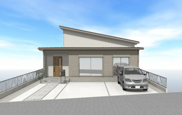 平屋参考プラン│外観イメージ